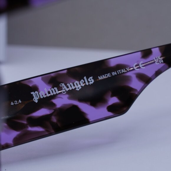 Palm Angels PERI002 PALM 3449 Rectangle Sunglasses - Purple/Blue Gradient - Picture 8 of 10